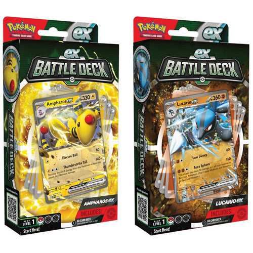 Pokemon TCG: Ex Battle Deck - Lucario/Ampharos 2 Set