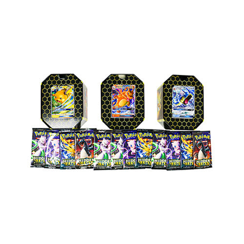 Pokemon TCG Hidden Fates Tin – Set of 3