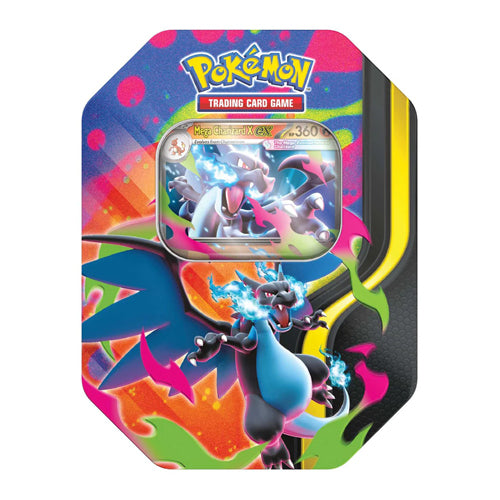 pokemon cards charizard gx box Pokmon Trading Card Game: Mega X Tin GX spreads its mighty wings Pokemon Mega Charizard X ex