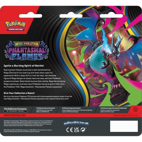 triple booster pack pokemon Pokemon TCG: Mega Evolution Phantasmal Flames - Triple Blister - Sneas