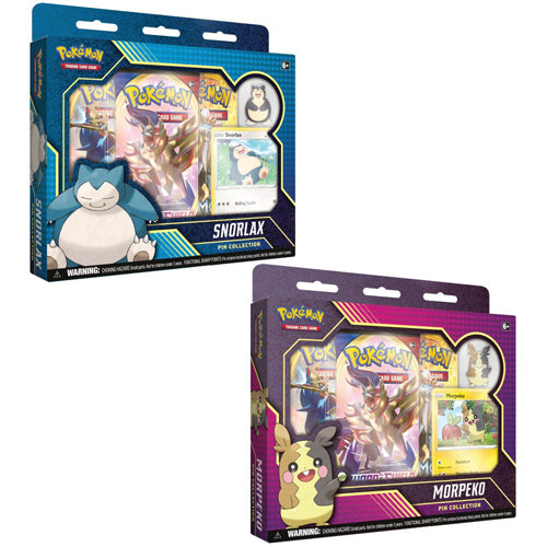 Pokemon TCG: Pin Collection - Snorlax & Morpeko - 2 Set