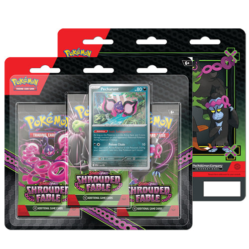 Pokemon TCG: SV6.5 Shrouded Fable 3-Pack Blister - Pecharunt