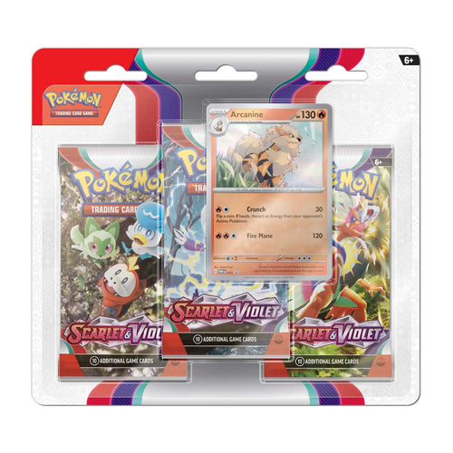 Pokemon TCG: Scarlet & Violet 1 3-Pack Booster - Arcanine