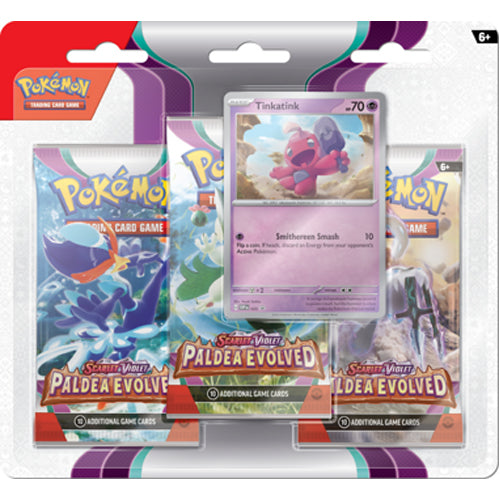 Pokemon TCG: Scarlet & Violet - Paldea Evolved - Triple Blister - Tinkatink