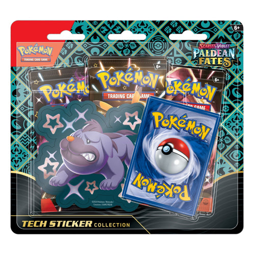 Pokemon TCG: Scarlet & Violet 4.5 Paldean Fates Tech Sticker Box - Maschiff