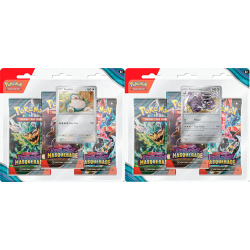 Pokemon TCG: Scarlet & Violet 6 - Twilight Masquerade - 3-Pack Blister 2-Set