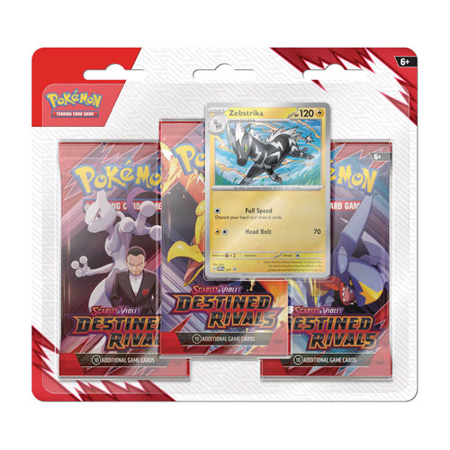 Pokemon TCG: Scarlet & Violet - Destined Rivals - Triple Blister - Zebstrika
