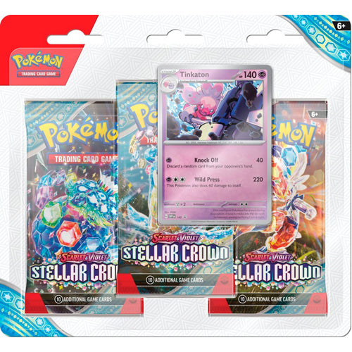 Pokemon TCG: Scarlet & Violet - Stellar Crown - Triple Blister - Tinkaton