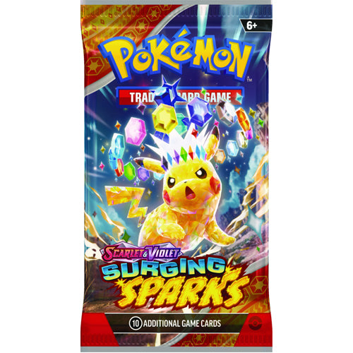 Pokemon TCG: Scarlet & Violet - Surging Sparks - Booster Pack | Zatu Games Pokemon TCG: Scarlet & Violet - Surging Sparks - Booster Pack | Zatu Games