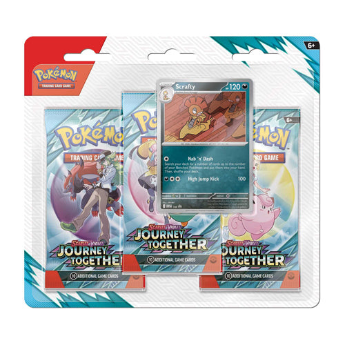 Pokemon TCG: Scarlet & Violet – Journey Together - Triple Blister - Scrafty
