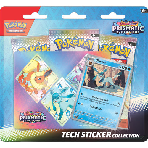Pokemon TCG: Scarlet & Violet – Prismatic Evolution - Tech Sticker Collection - Glaceon