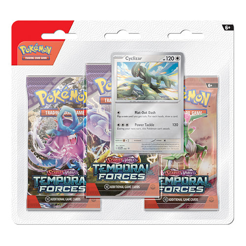 Pokemon TCG: Scarlet and Violet 5 - Temporal Forces - 3-Pack - Cyclizar