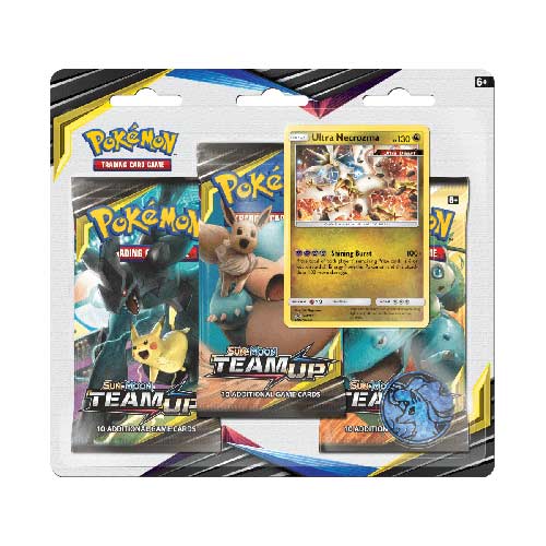 Pokemon TCG: Sun & Moon 9 Team Up Blister 3-Pack Display