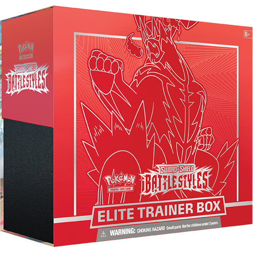 Pokemon TCG: Sword & Shield 5 Battle Styles Elite Trainer Box - Red