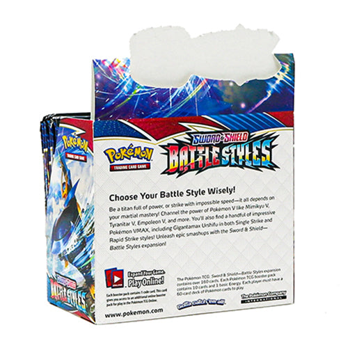Pokemon TCG: Sword & Shield Battle Styles Booster Box Back