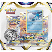 Pokemon TCG: Sword & Shield Brilliant Stars 3-Pack Booster - Glaceon