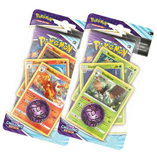 Pokemon TCG: Sword & Shield Chilling Reign Premium Checklane Blister - 2 Set