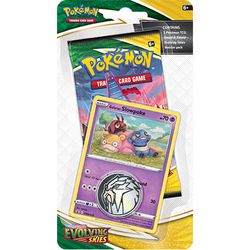 Pokemon TCG: Sword & Shield Evolving Skies Checklane Blister - Galarian Slowpoke