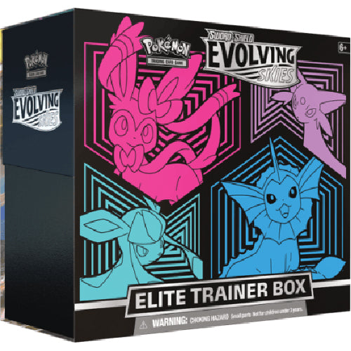 Pokemon TCG: Sword & Shield Evolving Skies Elite Trainer Box - Sylveon, Espeon, Glaceon, Vaporeon