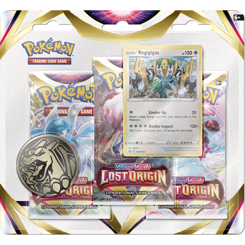 Pokemon TCG: Sword & Shield Lost Origin 3-Pack Booster - Regigigas