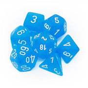 Poly 7 Set: Frosted Blue/white