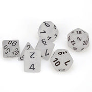 Poly 7 Set: Frosted Clear/black