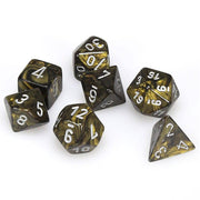 Poly 7 Set: Leaf Black Gold/silver