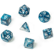 Poly 7 Set: Lustrous Slate w/white
