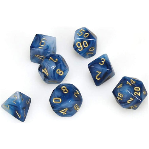 Poly 7 Set: Phantom Teal/gold