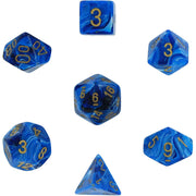 Poly 7 Set: Vortex Blue/gold