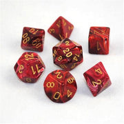 Poly 7 Set: Vortex Burgundy/gold