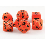 Poly 7 Set: Vortex Orange/black