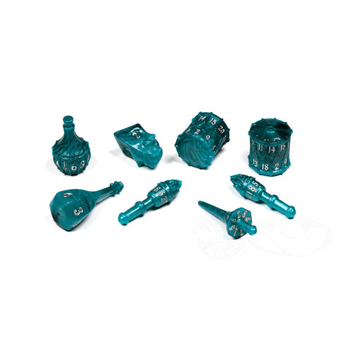 PolyHero Bard 8 Dice Set Telltale Teal
