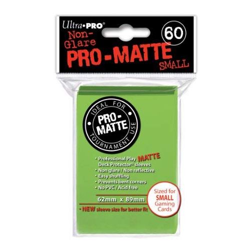 Pro Matte Small Lime Green Deck Protector Sleeves