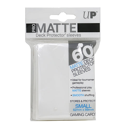 Pro Matte Small White Deck Protector Sleeves