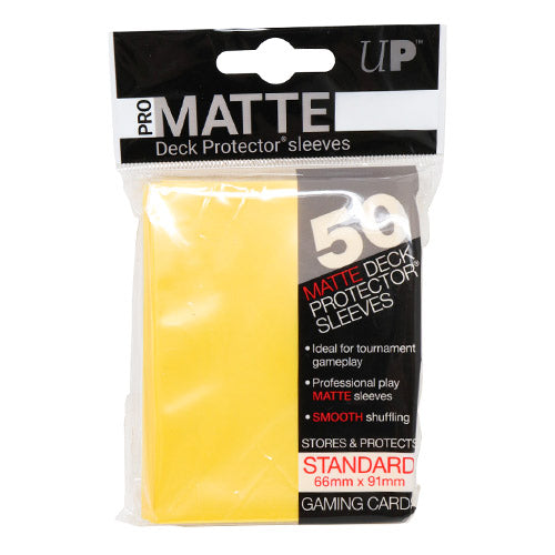 Pro Matte Yellow Deck Protector Sleeves