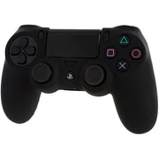 Pro Soft Silicone Protective Cover with Ribbed Handle Grip [Black] - PS4