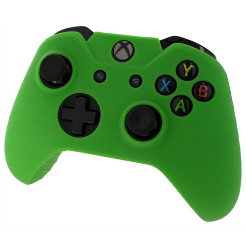 Pro Soft Silicone Protective Cover with Ribbed Handle Grip [Green] - Xbox One