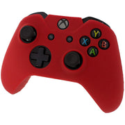 Pro Soft Silicone Protective Cover with Ribbed Handle Grip [Red] - Xbox One