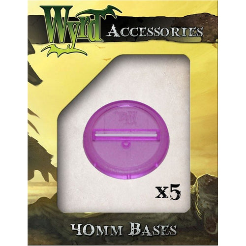 Purple 40mm Translucent Bases - 5 Pack