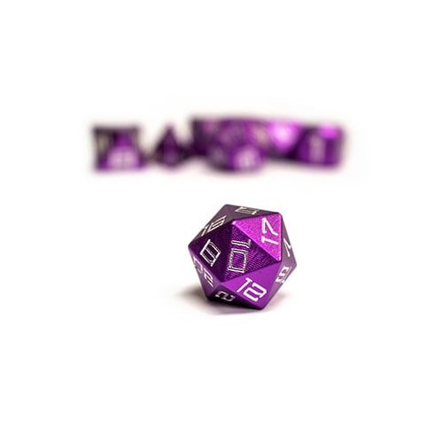 Level Up Dice - Purple Aluminium