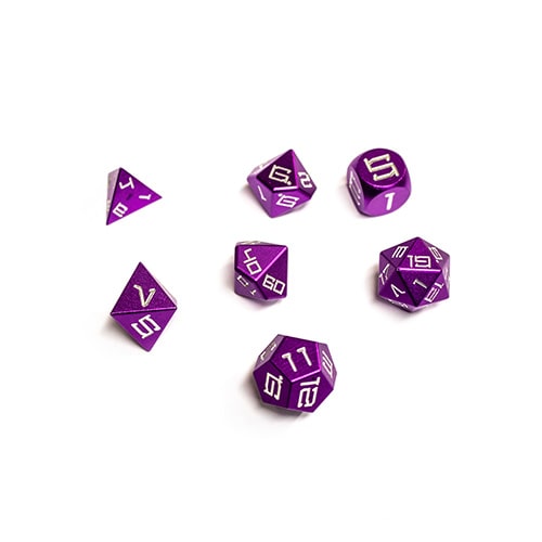 Level Up Dice - Purple Aluminium