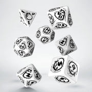 Q-Workshop Dragon Black & White Dice Set