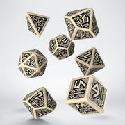 Q-Workshop Dwarven Beige & Black Dice Set