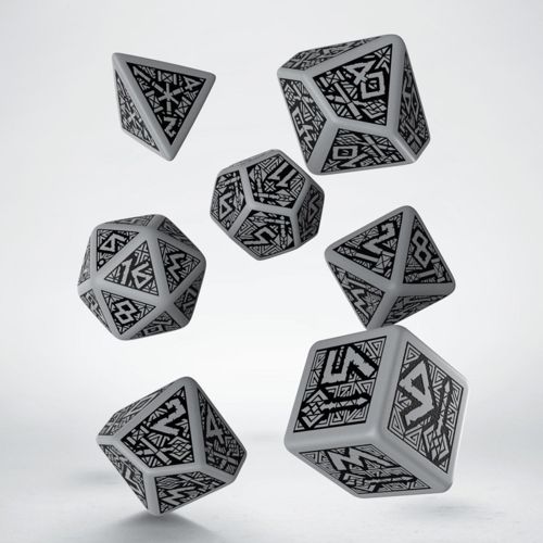 Q-Workshop Dwarven Grey & Black Dice Set