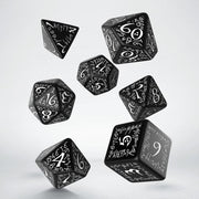 Q-Workshop Elvish Black & White Dice Set