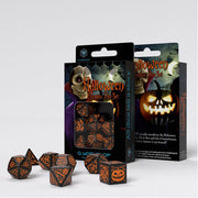 Q-Workshop Halloween Pumpkin Black & orange Dice Set