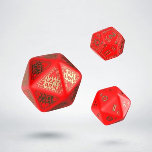 Q-Workshop RuneQuest Red & Gold Dice Set
