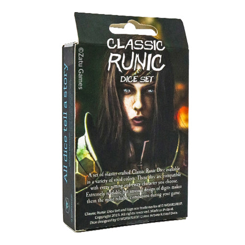 Q-Workshop Runic Glacier & White Dice Set (7)