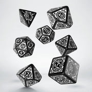 Q-Workshop Steampunk Clockwork Black & White Dice Set